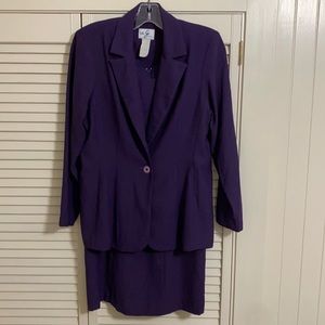 Vintage purple suit & dress set